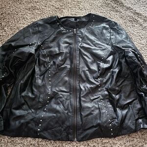 Black Faux Leather Jacket